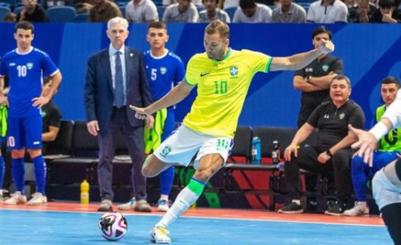 Brasil domina e goleia Tailândia por 9 a 1 na Copa do Mundo de Futsal 2024