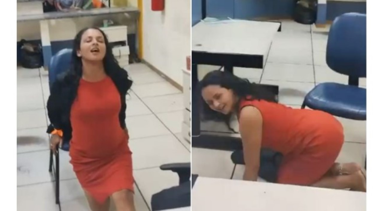 Mulher dança em delegacia RJ